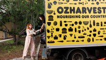 On the road with the yellow OzHarvest food truck