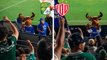 Afición de León se engancha con botarga que hace señas obscenas en pleno partido contra Necaxa y se vuelve viral