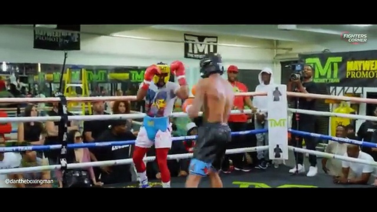 6 ROUND WAR! Floyd Mayweather Sparring HEAVYWEIGHT Ahead Of Mike Tyson Fight