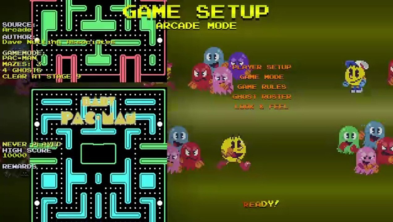 K2R2 Gameplay: Pac-Man: Ultimate Mix (Baby Pac-Man Mazes)