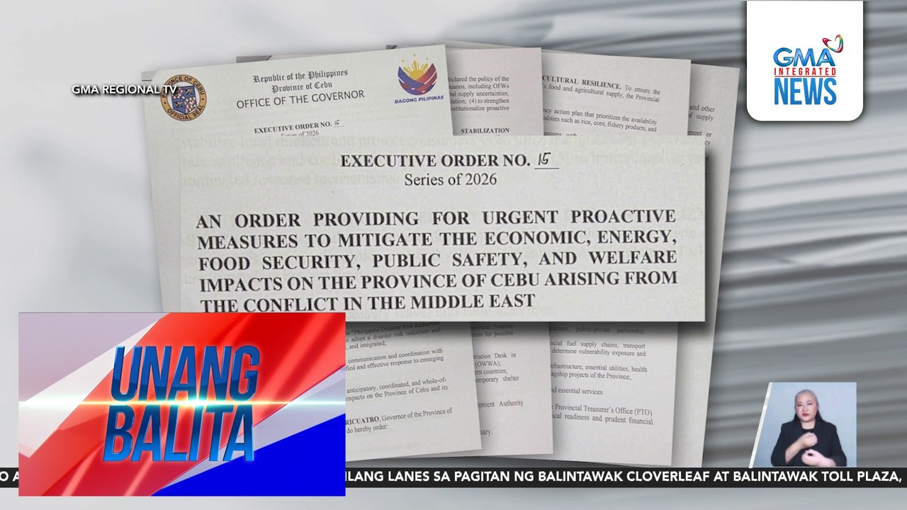 Cebu Provincial Gov't, ipinag-utos ang pag-regulate sa paggamit ng mga sasakyan para makatipid sa gastos sa gasolina | Unang Balita