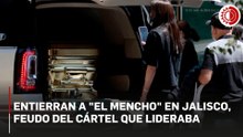 Sepultan en un ataúd dorado a "El Mencho" en Zapopan, Jalisco