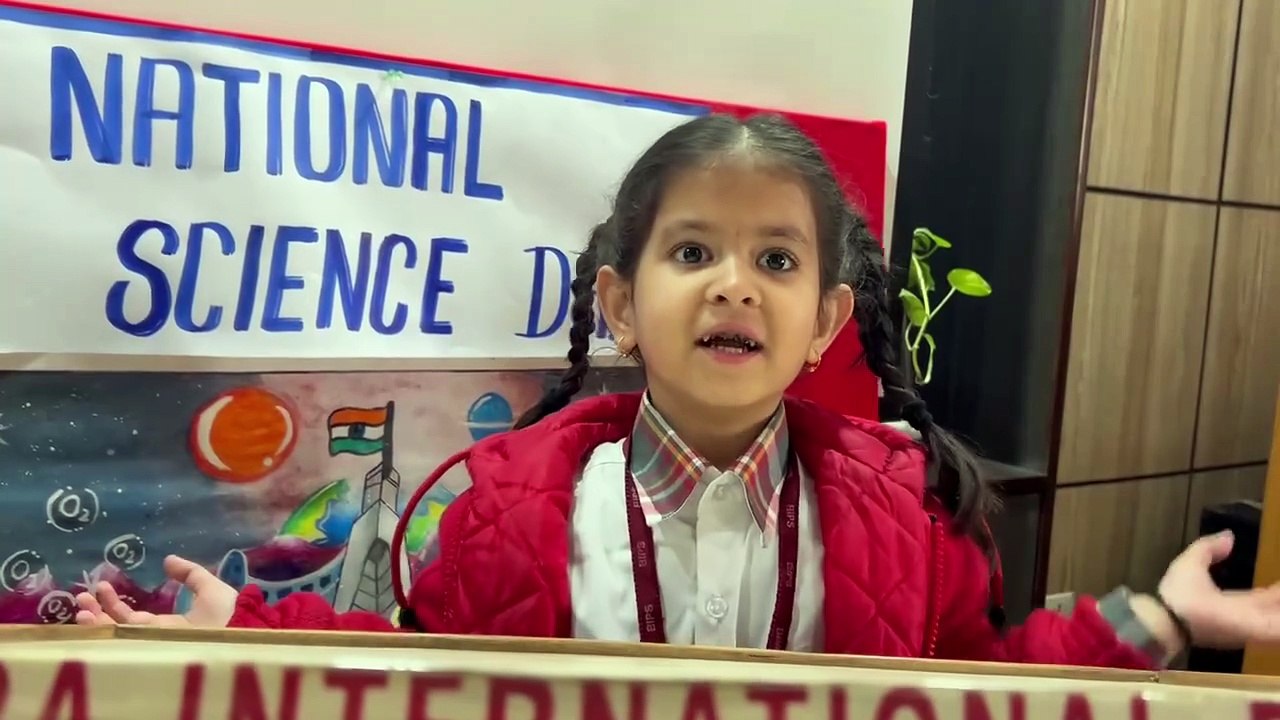 Montessori Star Anika Rana’s Inspiring Speech on International Science Day | Young Scientist at BIPS