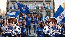 Afición de Cruz Azul se hace presente en el hotel para darle el apoyo a sus jugadores previo al juego ante Santos