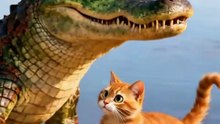 KUCING OYEN DAN BUAYA