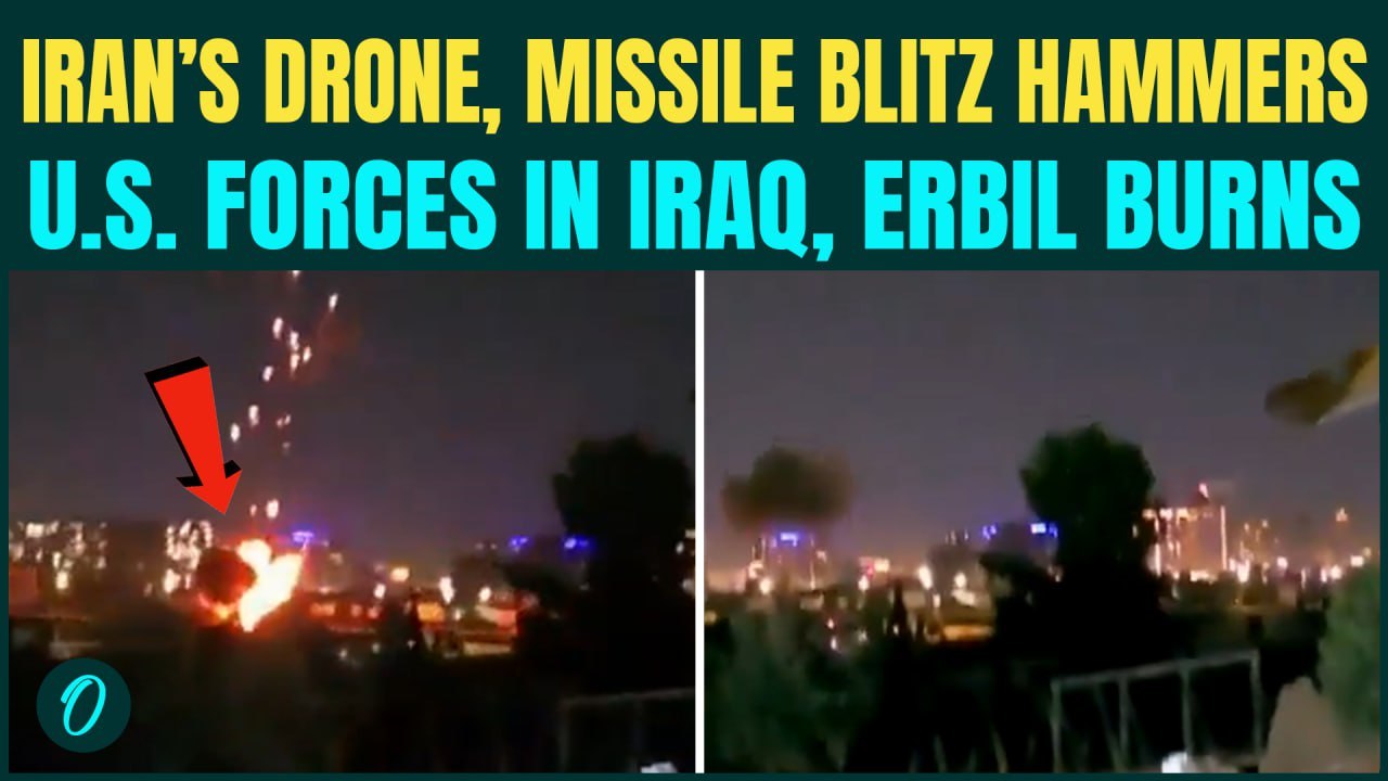70+ Iranian Drones, Missiles HIT U.S Troops in Iraq| Erbil Hotel in FLAMES After ATTACK By Iran