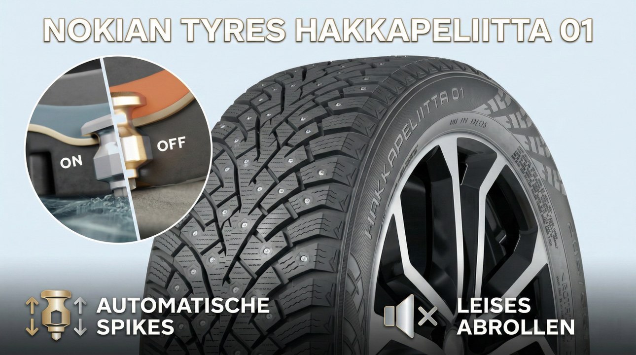 Nokian Tyres Hakkapeliitta 01: Spikereifen mit Grip nach Bedarf