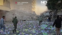Building collapses in southern Lebanon after Israeli strike targets Hezbollah-linked institution