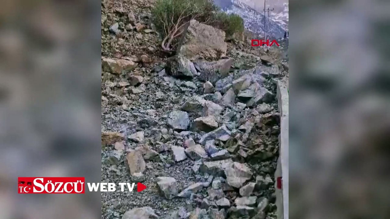 Giresun kara yolu heyelan nedeniyle ulaşıma kapandı