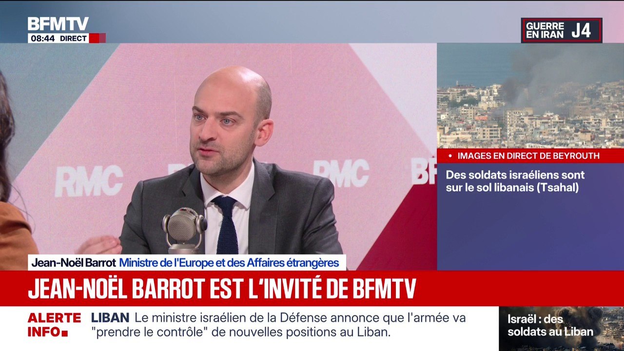 Guerre au Moyen-Orient: "Nous allons durcir notre dissuasion [nucléaire] en relevant notre arsenal, nos têtes", affirme Jean-Noël Barrot, ministre de l'Europe et des Affaires étrangères