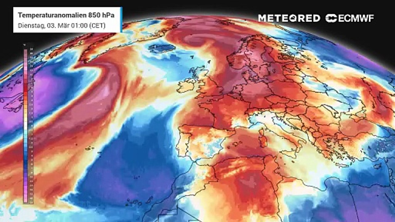Mitteleuropa und Deutschland sind im "Epizentrum" der extremen Märzwärmer!