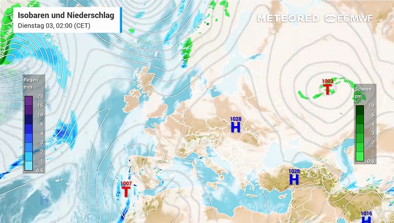 Schauer, Gewitter und Unwetter über Spanien und Portugal!