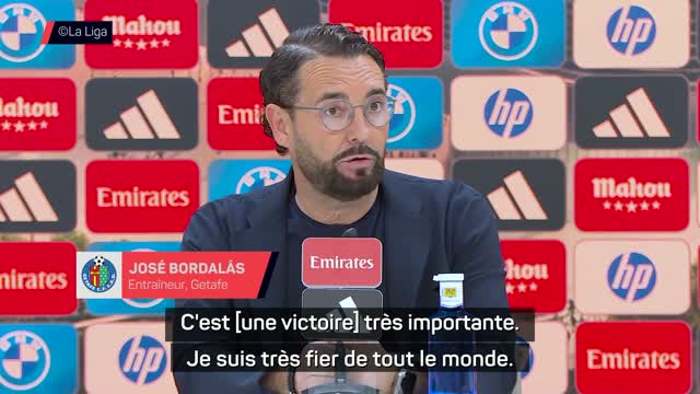 Getafe - Bordalás "très fier de tout le monde" après le succès face au Real Madrid
