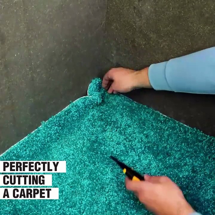A perfectly fitting carpet in seconds!