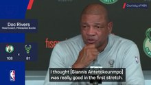 Rivers pleased with Giannis despite 'growing pains'