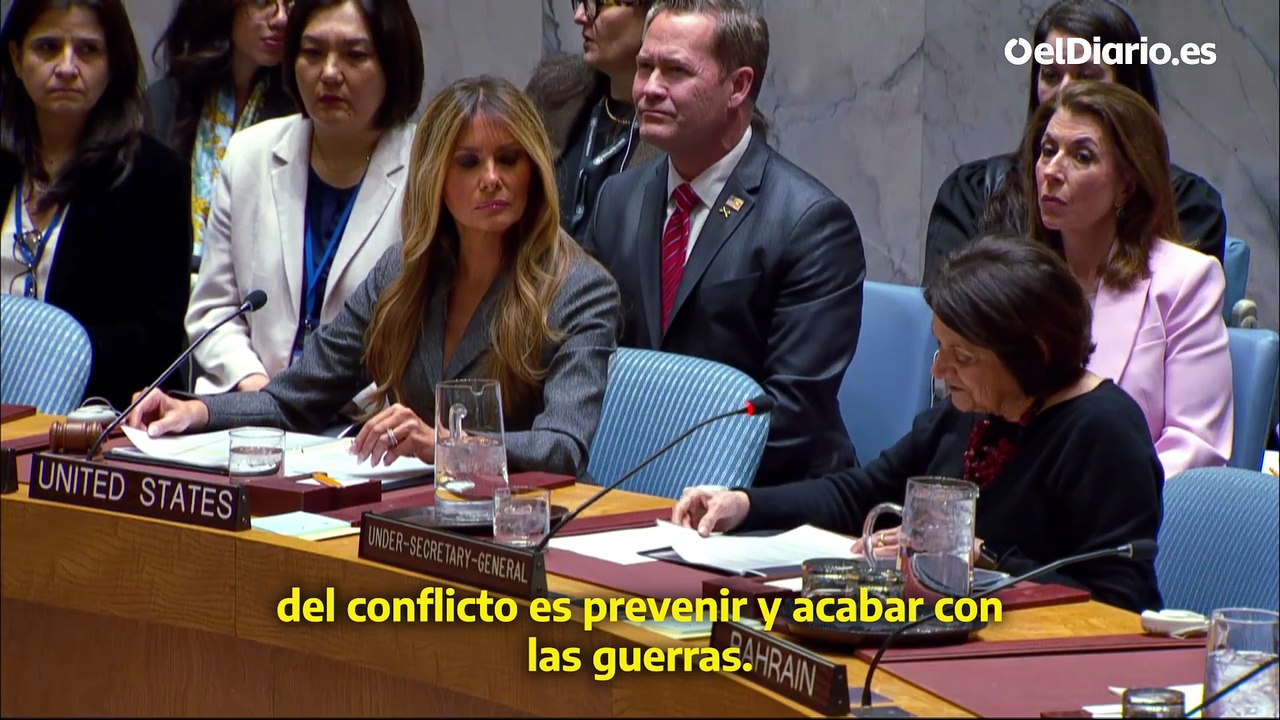 Melania Trump dice en la ONU que la educación evita conflictos y le recuerdan el bombardeo mortal de una escuela de niñas en Irán