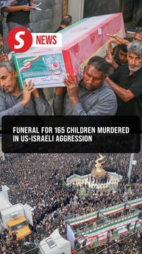 Iran holds funeral procession for victims of strike on Minab girls’ school