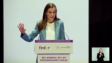 La reina Letizia pronuncia un emotivo discurso en el Día Mundial de las Enfermedades Raras