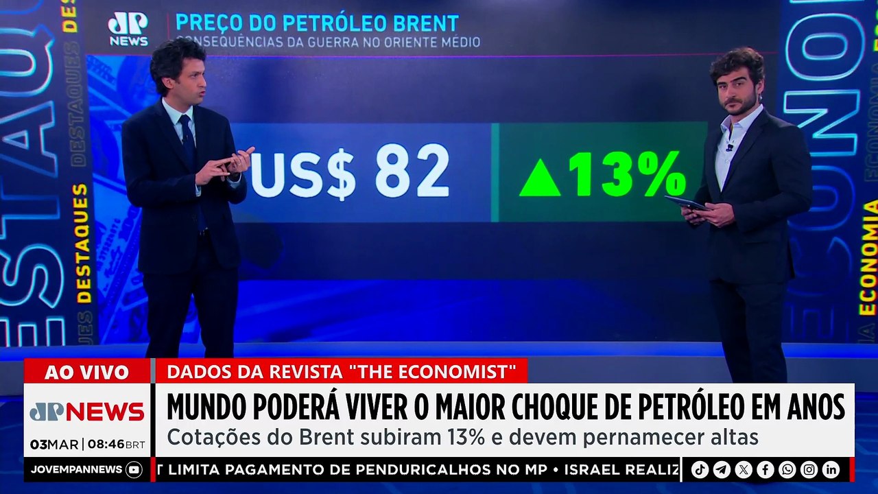 Guerra no Irã pode causar maior choque do petróleo em anos, diz The Economist; Ghani analisa