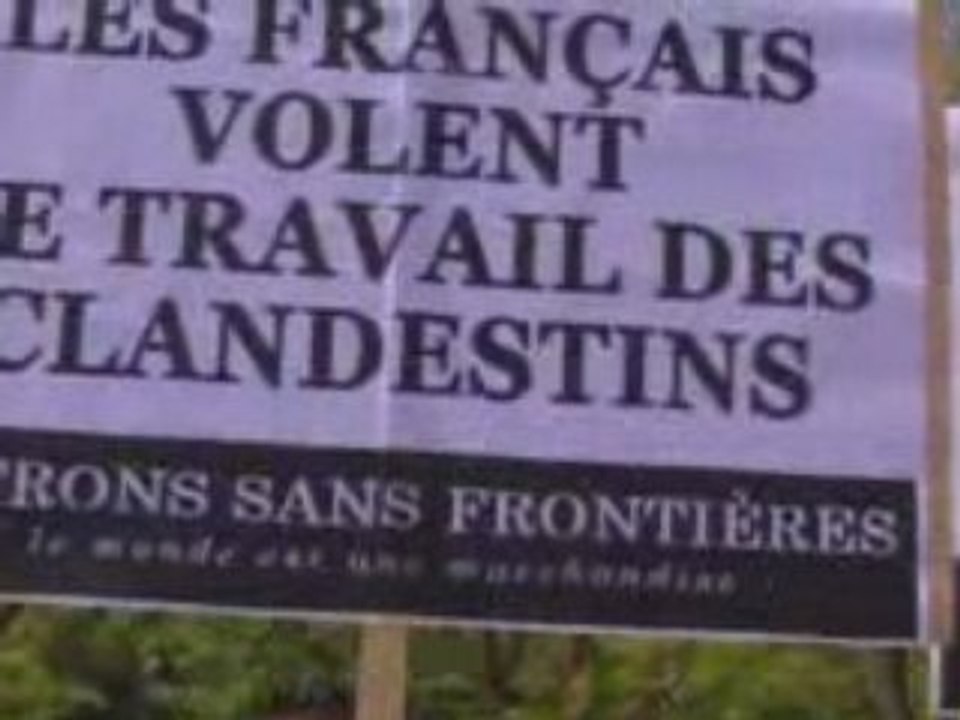 Manif du collectif "Pa trons sans frontières" !