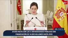 Ayuso pacta con las 6 universidades públicas una financiación de 14.800 millones hasta 2031