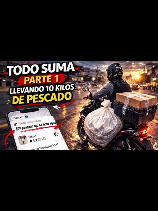 Llevando 30 kilos de pescado - Todo suma parte 1 | Tu Repartidor XD