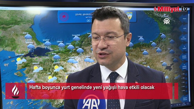 Hafta boyunca yurt genelinde yeni yağışlı hava etkili olacak