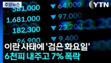 이란 사태에 '검은 화요일'...6천피 내주고 7% 폭락 / YTN