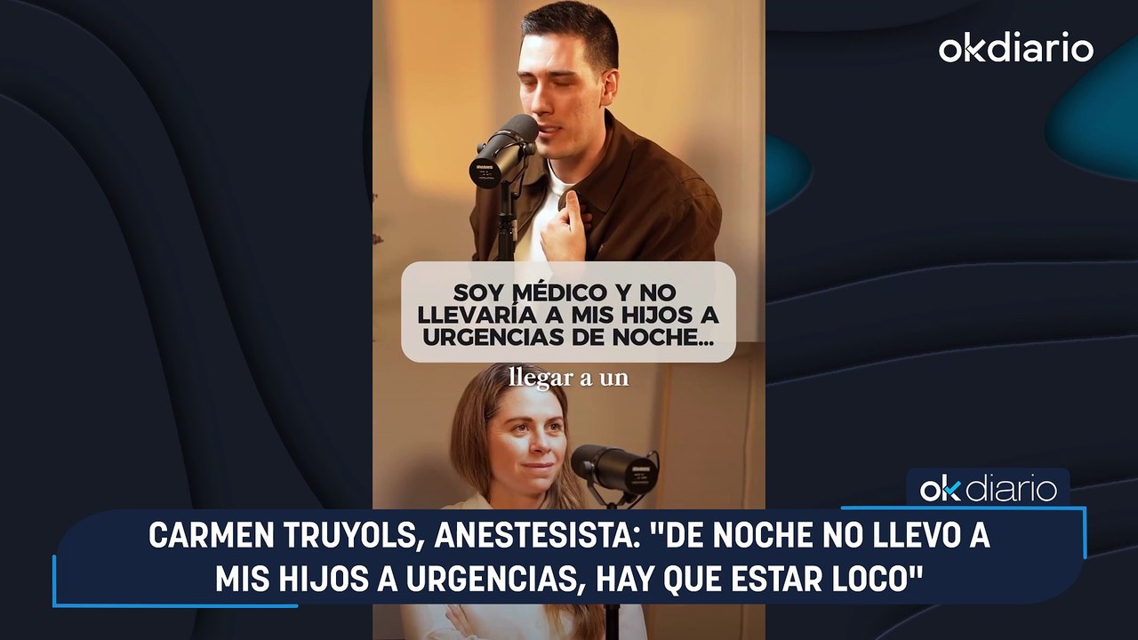 Carmen Truyols, anestesista: "De noche no llevo a mis hijos a urgencias, hay que estar loco"