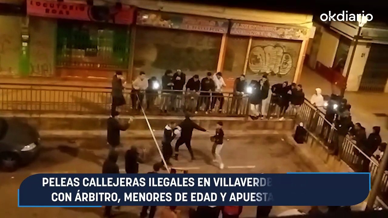 Peleas callejeras ilegales en Villaverde organizadas con árbitro, menores de edad y apuestas cruzadas