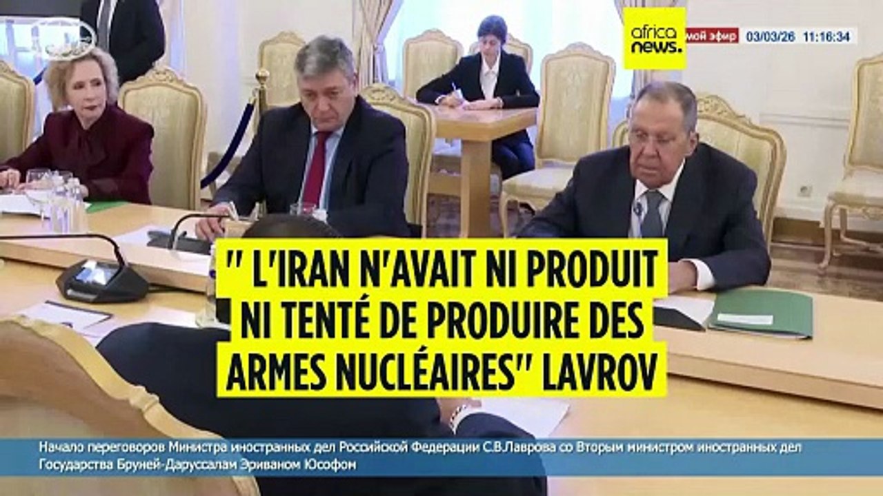 Russie : Lavrov dément toute production d'arme nucléaire par l'Iran