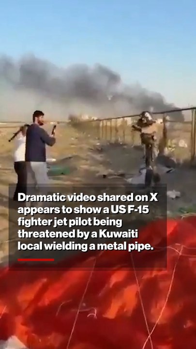 US pilot who parachuted out of F-15 threatened...