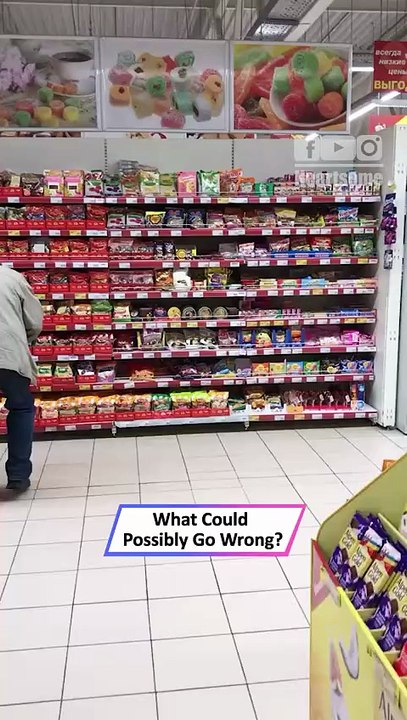 Shopping Cart Stunt Fails Instantly in Hilarious Aisle Crash!|| Heartsome 💖