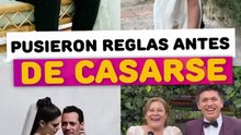 Famosos que se pusieron reglas antes de casarse
