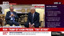 Le chancelier allemand Friedrich Merz assure être "sur la même longueur d'onde" que Donald Trump sur "la nécessité de se débarrasser" du régime iranien