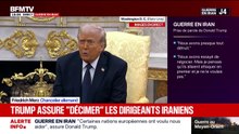 Guerre en Iran: "Du point de vue militaire, on les a battu", affirme Donald Trump