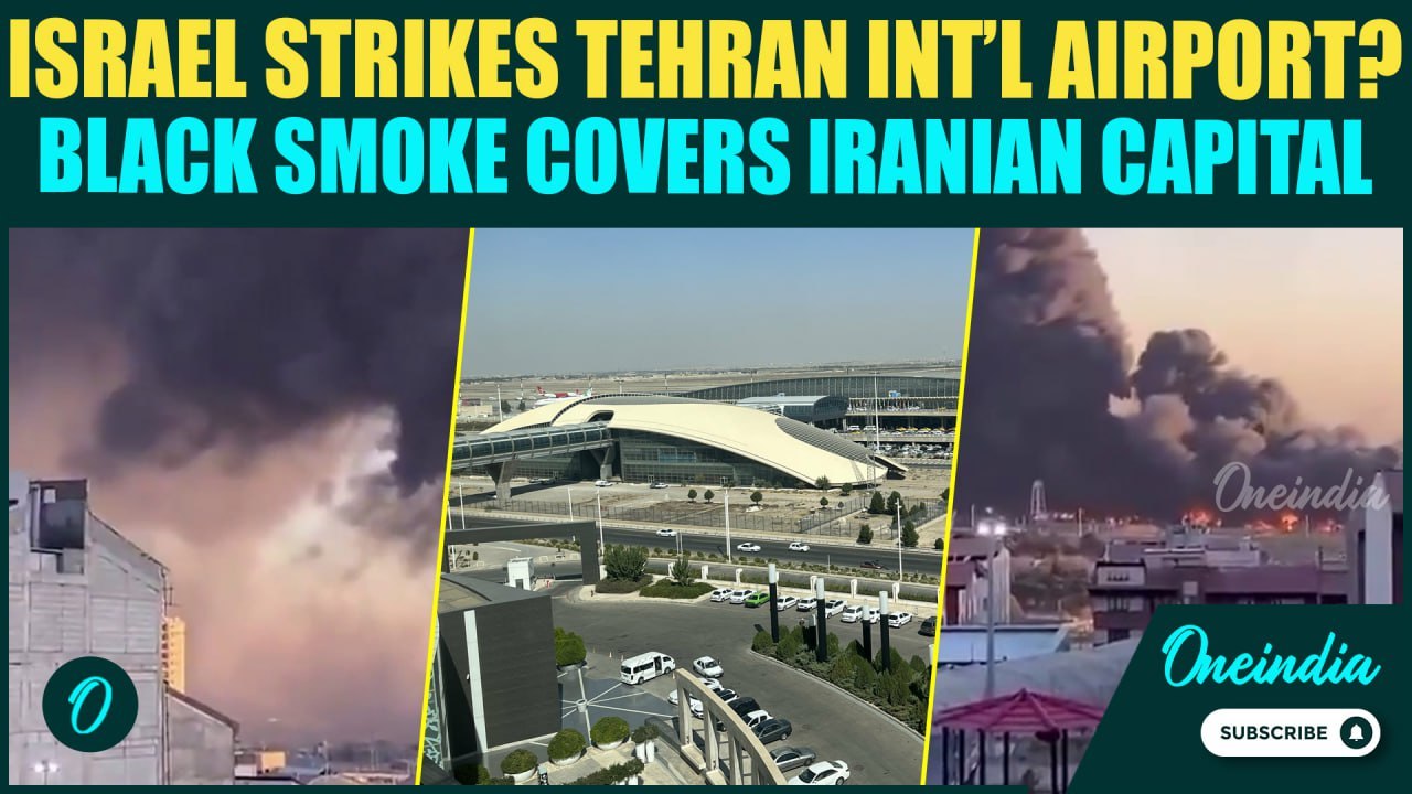 Israel STRIKES Tehran in Major Airstrikes; HORRIFYING Video Capture Tehran Airport in MASSIVE Fire