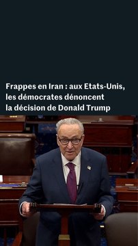 Aux Etats-Unis, les démocrates dénoncent la décision de Donald Trump de frapper l'Iran