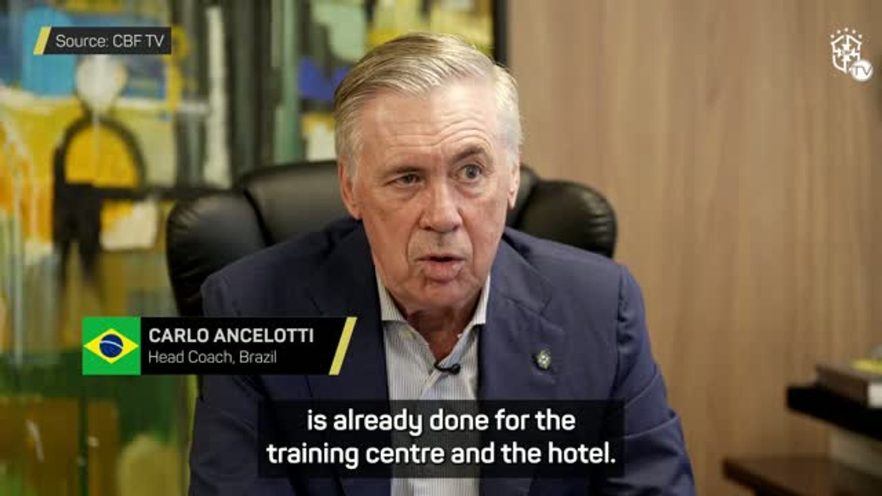 Ancelotti motivated by 'great responsibility' to succeed with Brazil at the World Cup