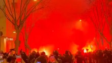 Brutal ambiente antes del Barça - Atleti
