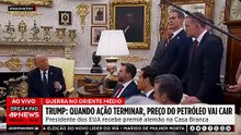 AGORA: “Quando ação terminar, preço do petróleo vai cair”, diz Trump sobre guerra | TEMPO REAL