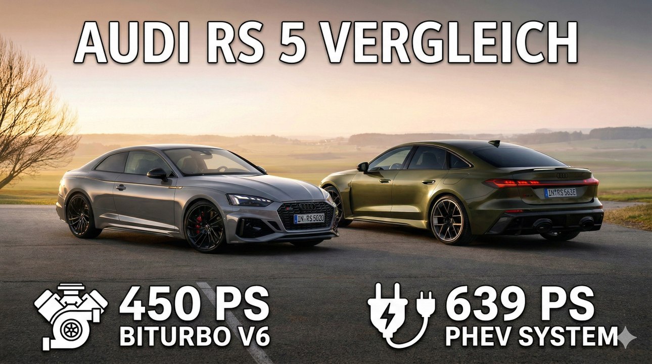 Audi RS 5 Vergleich | 450 PS vs. 639 PS im Duell