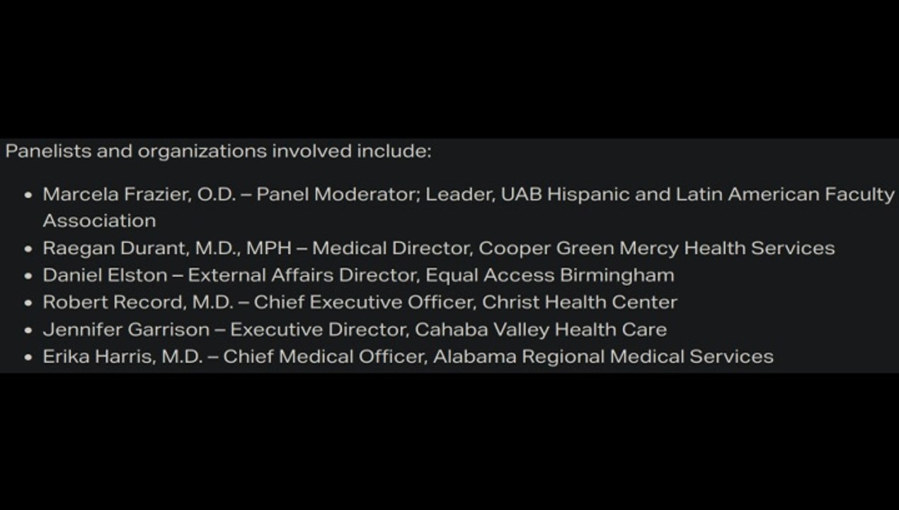 Christ Health CEO Robert Record Speaks At UAB Event That Backed Healthcare For Undocumented Migrants