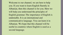 Mësoni anglisht në shqip(Lista e përmbajtjeve në anglisht)