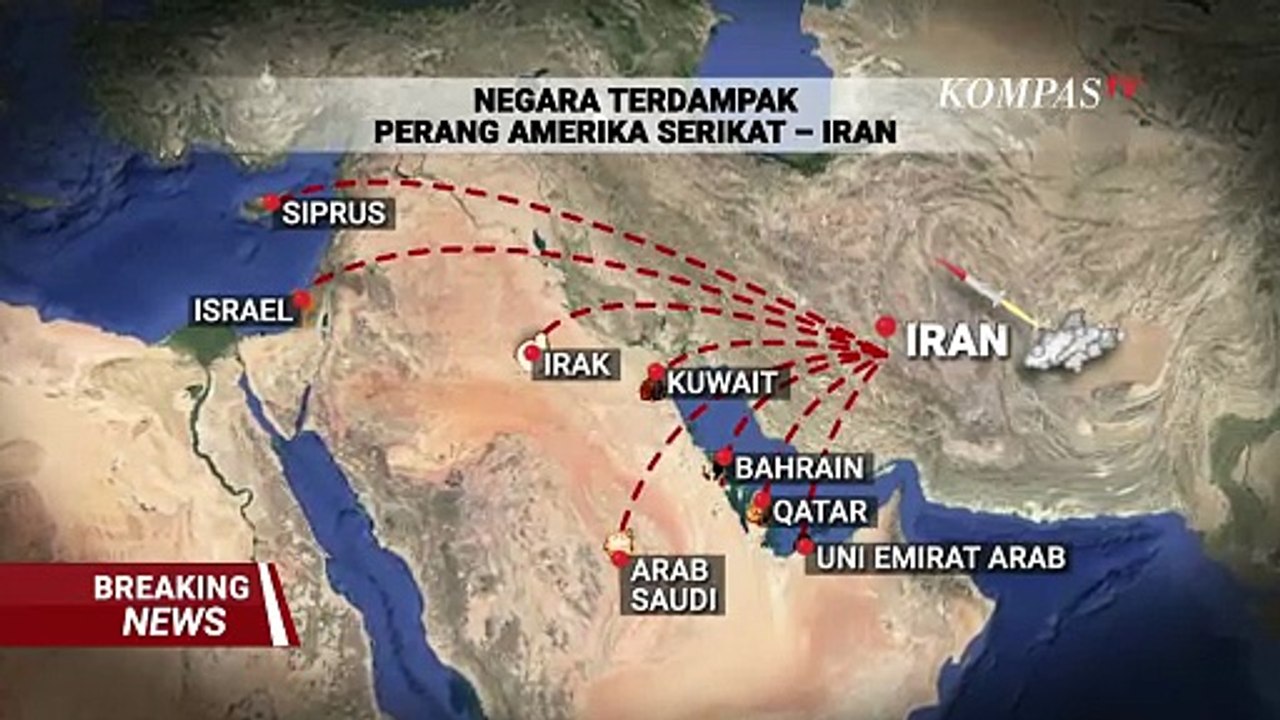 Dampak Perang Iran vs AS-Israel Meluas, UEA hingga Yordania Ikut Terdampak Konflik