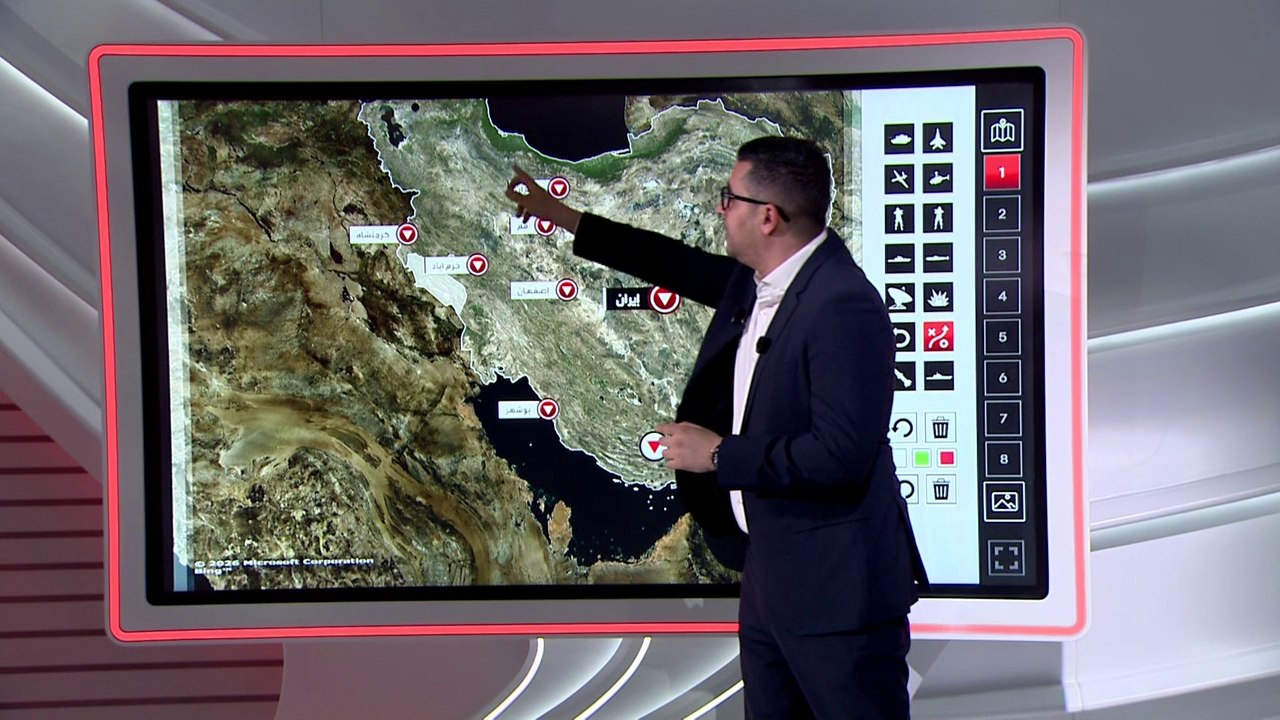 خريطة الضربات الأميركية الإسرائيلية على قدرات إ...
