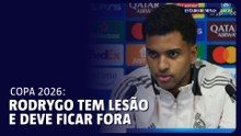 Rodrygo tem lesão no joelho e está fora da Copa do Mundo
