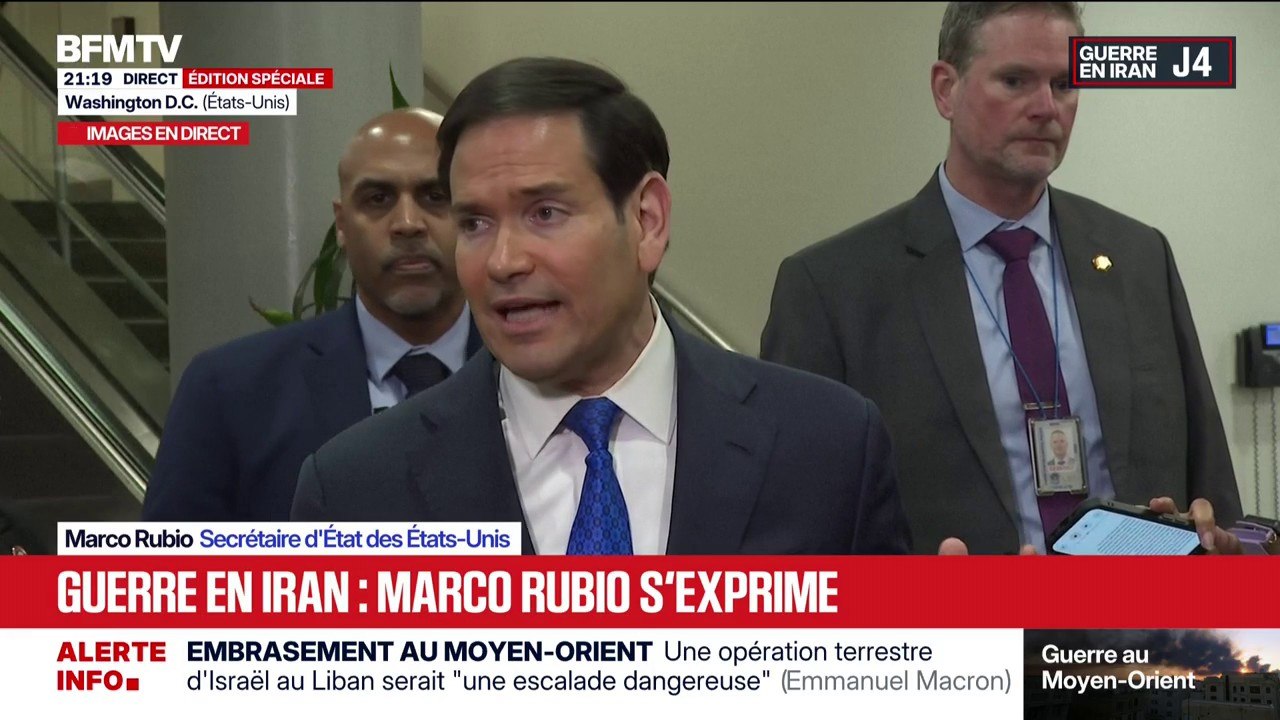 Frappes au Moyen-Orient: "Un drone a frappé un parking près d'un immeuble d'habitation", annonce Marco Rubio, secrétaire d'État des États-Unis