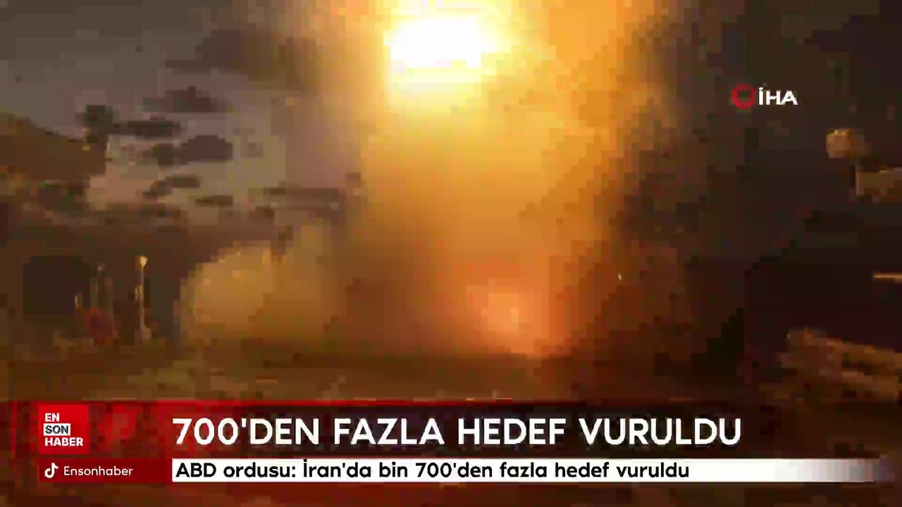 ABD ordusu: İran'da bin 700'den fazla hedef vuruldu