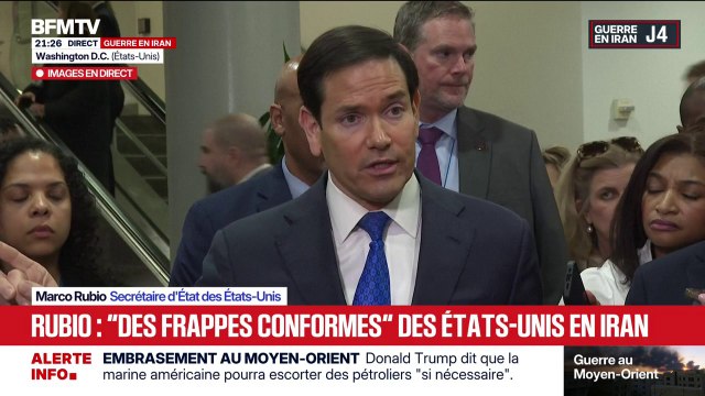 Selon Marco Rubio, secrétaire d'État américain, en frappant en premier l'Iran, Donald Trump a mis la sécurité des Américains avant tout le reste